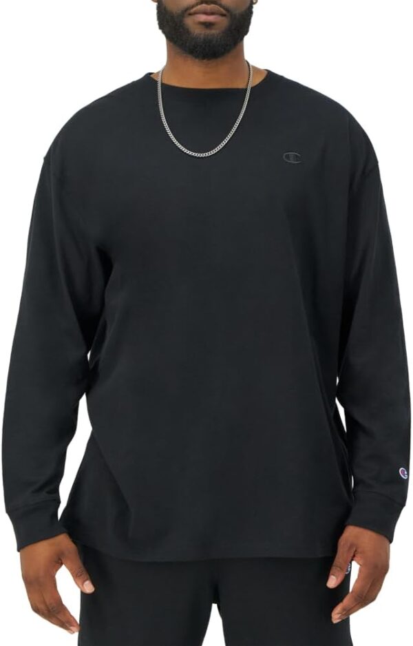 Champion Men's Classic Long Sleeve Soft, Comfortable T-Shirt (Regular or Big & Tall) - Image 3