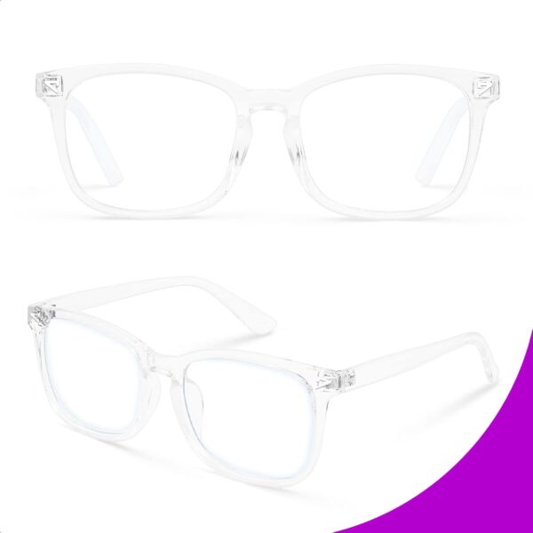 VISOONE Blue Light Blocking Glasses Square with Anti Computer Glare for Gaming Women and Men MONTANA - Image 4