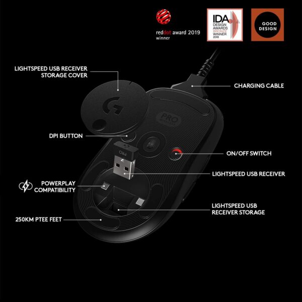 Logitech G Pro Wireless Gaming Mouse with Esports Grade Performance - Image 5