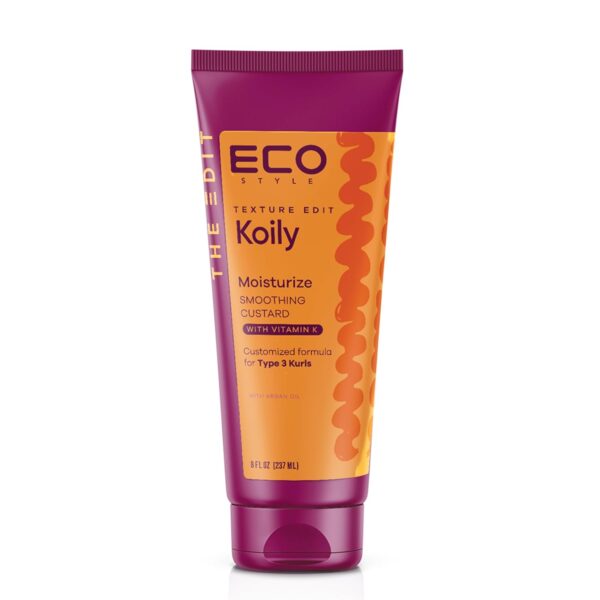 Eco Style, Texture Edit, Koily Moisturize Smoothing Butter for Type 4 curly hair - A sulfate-free, ultra-rich curly hair conditioner that provides hydration, elasticity and softness. 8oz