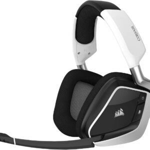 Corsair VOID RGB ELITE Wireless Gaming Headset - 7.1 Surround Sound - Discord Certified - iCUE Compatible - PC, Mac, PS5, PS4 - White