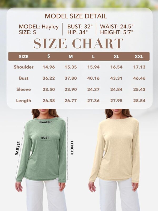 AUTOMET Womens Long Sleeve Round Neck Shirts Basic Tee Fall Tops Outfits Clothes 2024 - Image 6