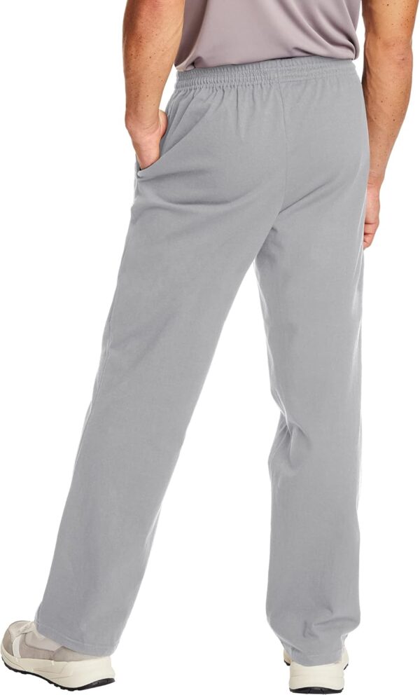 Hanes Essentials Sweatpants, Men’s Cotton Jersey Pants with Pockets, 33” - Image 2