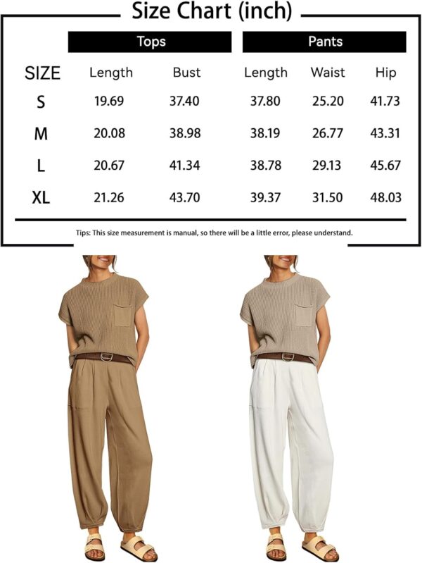 LILLUSORY 2 Piece Knit Sets For Women Trendy Sweatsuit Sets - Image 7