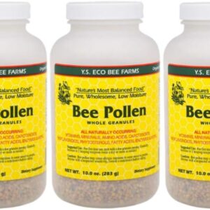 Bee Pollen - Low Moisture Whole Granulars - 10 oz (Pack of 3)