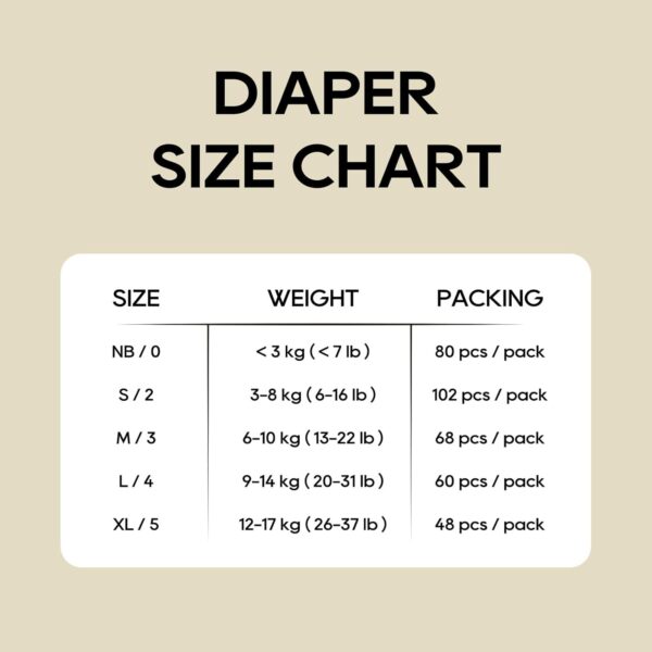 ECO BOOM Diapers, Viscose from Bamboo Diapers, Natural Soft Disposable Nappies for Infant, Size 5 Suitable for 26 to 37lb (X-Large - 48 Count) - Image 5