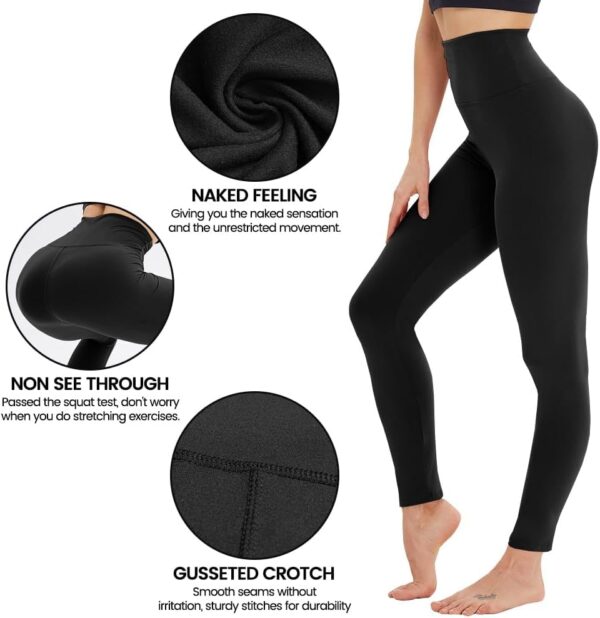 GAYHAY High Waisted Leggings for Women - Soft Opaque Slim Tummy Control Printed Pants for Running Cycling Yoga - Image 4