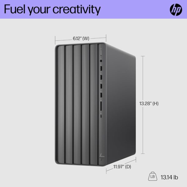 HP Envy Desktop PC, Intel Core i5-14400, 8 GB RAM, 512 GB SSD, Intel UHD Graphics 730, Windows 11 Home, TE01-5012 (2024) - Image 5