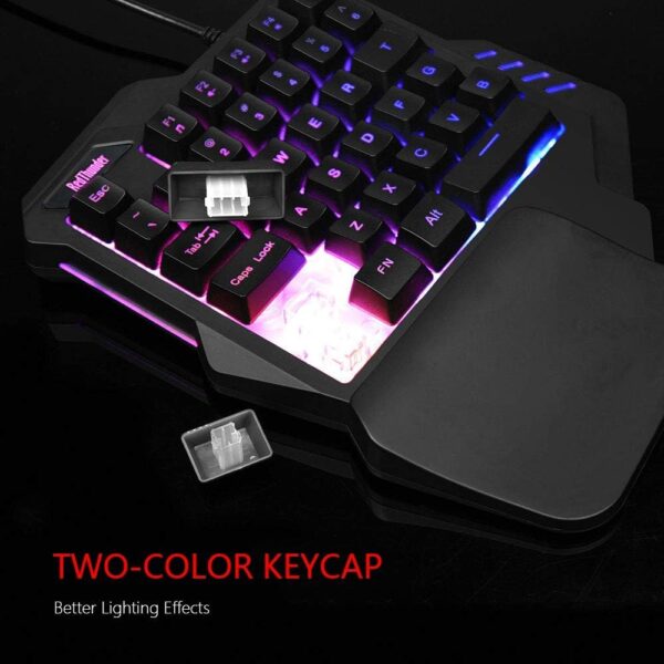 RedThunder One Handed Gaming Keyboard RGB Backlit 35 Keys Portable Mini Gaming Keypad Ergonomic Game Controller for PC Gamer - Image 6