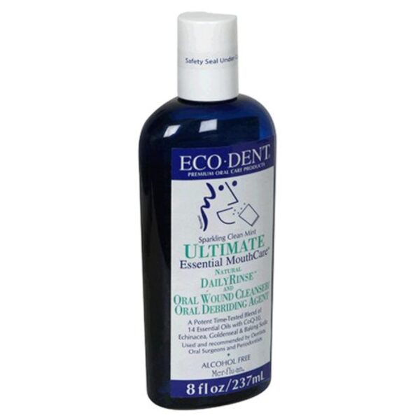 Eco- Dent Daily Rinse Ultimate Essential Mouth Care, Sparkling Clean Mint, 8 fl oz (237 ml)