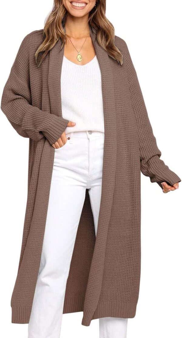 LILLUSORY Long Cardigan Sweaters for Women Fall Trendy Oversized Open Front Winter Coat