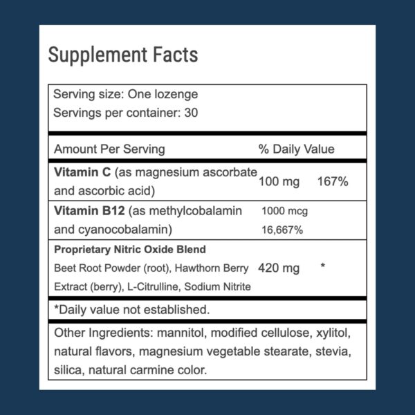 Advanced Bionutritionals – Circ02, Nitric Oxide Supplement for Men and Women, Supports Immune System, Beet Root, L-Citrulline Formula, Non GMO, Gluten Free, Dairy Free, Soy Free, Vegan (30 Lozenges) - Image 2