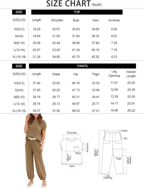 LILLUSORY 2 Piece Knit Sets For Women Trendy Sweatsuit Sets - Image 6