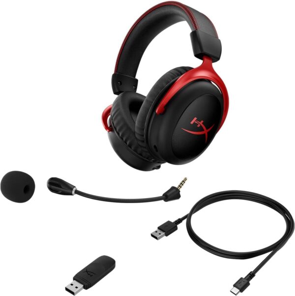 HyperX Cloud II Wireless Gaming Headset - Red - Image 10