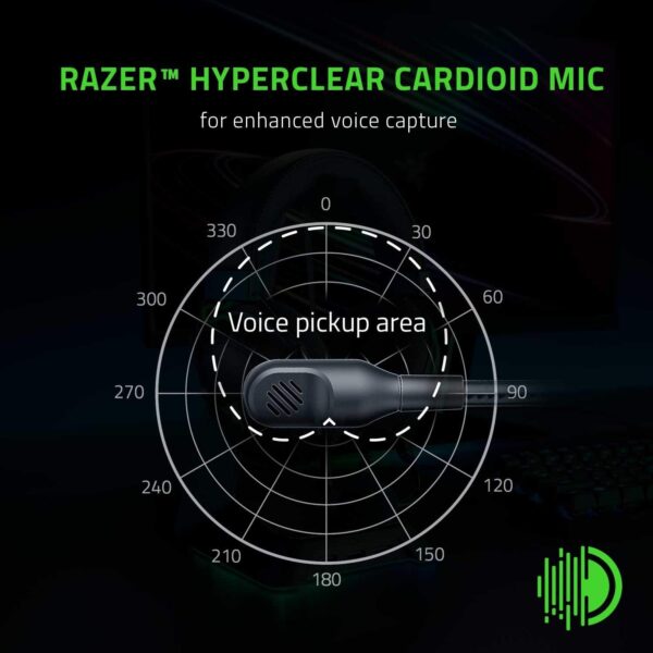 Razer BlackShark V2 X Gaming Headset: 7.1 Surround Sound - 50mm Drivers - Memory Foam Cushion - For PC, PS4, PS5, Switch - 3.5mm Audio Jack - Black - Image 4