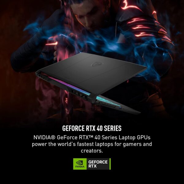 MSI Katana 17 Gaming Laptop: 13th Gen Intel Core i7, GeForce RTX 4060, 17.3" 144Hz FHD Display, 32GB DDR5, 1TB NVMe SSD, USB-Type C, Cooler Boost 5, Win11 Home: Black B13VFK-835US - Image 4