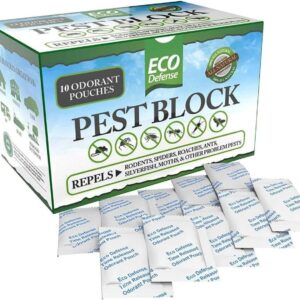 Eco Defense Pest Control Pouches - All Natural - Repels Rodents, Silverfish, Spiders, Roaches, Ants, Moths, Squirrels, & Other Pests