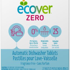 Ecover Automatic Dishwashing Tablets Zero, 25 Count, 17.6 Ounce