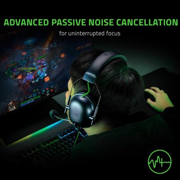 Razer BlackShark V2 X Gaming Headset: 7.1 Surround Sound - 50mm Drivers - Memory Foam Cushion - For PC, PS4, PS5, Switch - 3.5mm Audio Jack - Black - Image 5