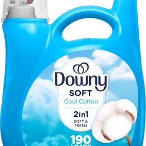 Downy Fabric Softener Liquid, Cool Cotton Scent, 140 fl oz, 190 Loads