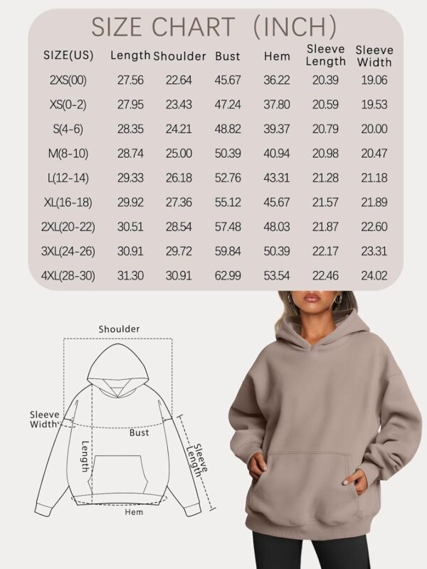 Trendy Queen Womens Oversized Hoodies Fleece Sweatshirts Long Sleeve Sweaters Pullover Fall Outfits Winter Clothes - Image 7