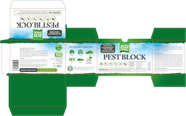 Eco Defense Pest Control Pouches - All Natural - Repels Rodents, Silverfish, Spiders, Roaches, Ants, Moths, Squirrels, & Other Pests - Image 6