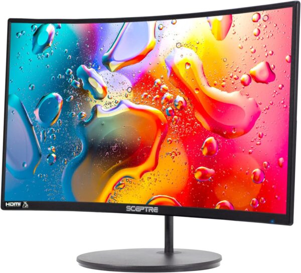 Sceptre Curved 24-inch Gaming Monitor 1080p R1500 98% sRGB HDMI x2 VGA Build-in Speakers, VESA Wall Mount Machine Black (C248W-1920RN Series) - Image 3