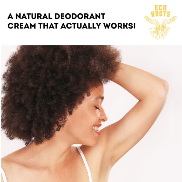 ECO ROOTS Natural Deodorant for Women & Men | Organic Deodorant Cream Non Aluminum | Baking Soda Free Healthy Deoderant for Body & Private Parts | All Vegan Pit Paste Zero Sweat | Citrus Scent - Image 5