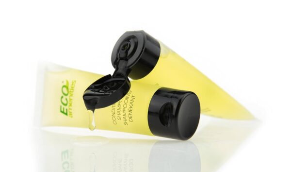 ECO Amenities, 200 PACK: Mini Size 1 Ounce Travel Shampoo & Conditioner Sets, Green Tea Scent - 2 in 1 Shampoo & Conditioner, Natural, Cruelty-Free, Sustainably Packed, TSA Approved - Image 4