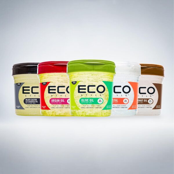 Eco Style Gel Olive Oil Styling - Adds Shine and Tames Split Ends - Delivers Moisture to Scalp - Nourishes And Repairs - Provides Weightless and Superior Hold - Ideal for all Hair - 8 oz - Image 6