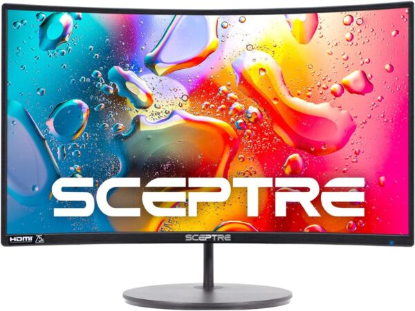 Sceptre Curved 24-inch Gaming Monitor 1080p R1500 98% sRGB HDMI x2 VGA Build-in Speakers, VESA Wall Mount Machine Black (C248W-1920RN Series) - Image 4