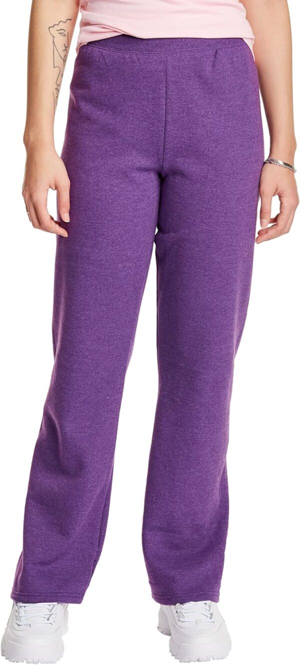 Hanes Women's EcoSmart Fleece Petite Sweatpants, Open Bottom Sweatpants, Regular & Petite Sizes