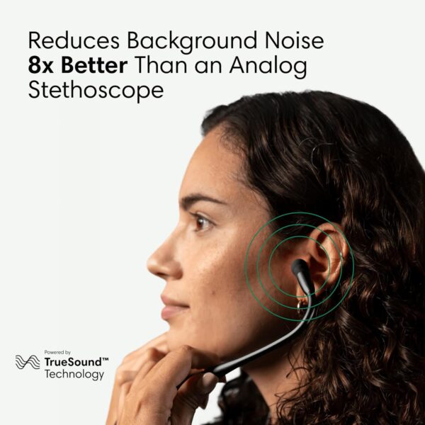 Eko CORE 500™ Digital Stethoscope — The Pinnacle of Digital Stethoscope Technology, Combining TrueSound™ Audio with 3-Lead ECG and a Full-Color Display, Matte Black, COR501-BLK/BLK - Image 4