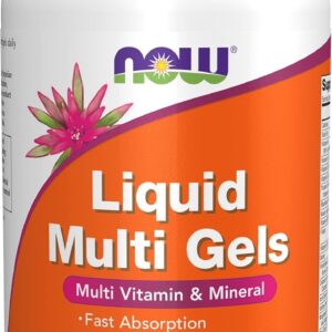 NOW Foods Supplements, Liquid Multi Gels with Lutein and Lycopene, plus Flax Seed Oil, 180 Softgels