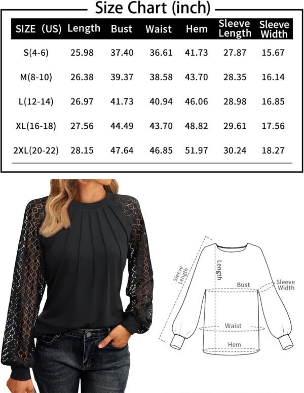 AUTOMET Womens Long Sleeve Shirts Lace Tops Business Casual Fall Fashion Outfits Clothes 2024 Knitted Y2k Blouses - Image 6