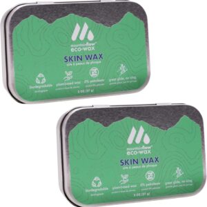 mountainFLOW eco-Wax Skin Wax (Rub-On), Plant-Based + Biodegradable, Prevents Icing, Great Glide