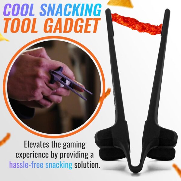 SNACTIV PRO Finger Chopsticks for Gamers - As Seen on Shark Tank! The Official Snacking Tool of the Future - Enjoy Snacks and Chips with Ease - Innovative Gaming Snacking Solution - Snack Chopsticks - Image 3