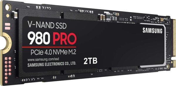 SAMSUNG 980 PRO SSD 2TB PCIe NVMe Gen 4 Gaming M.2 Internal Solid State Drive Memory Card , Maximum Speed, Thermal Control MZ-V8P2T0B/AM - Image 2