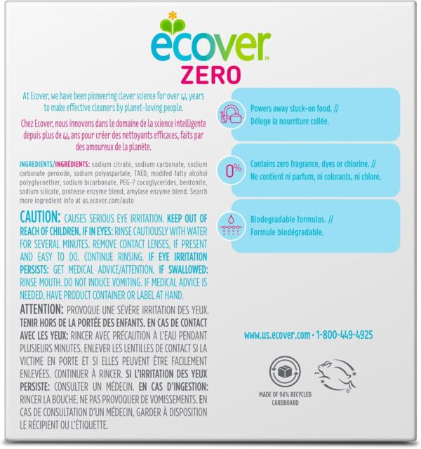 Ecover Automatic Dishwashing Tablets Zero, 25 Count, 17.6 Ounce - Image 2