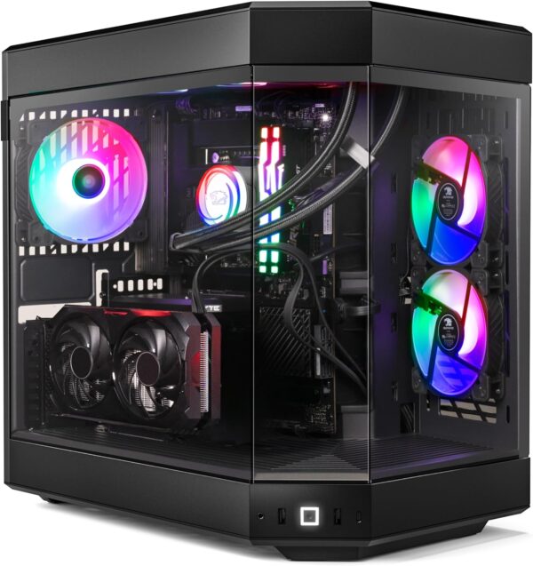 iBUYPOWER Y60 Black Gaming PC Computer Desktop Y60BA9N47TS03 (AMD Ryzen 9 7900X CPU, NVIDIA GeForce RTX 4070 Ti Super 16GB GPU, 32GB DDR5 RGB 5200MHz RAM, 2TB NVMe, WiFi Ready, Windows 11 Home) - Image 2