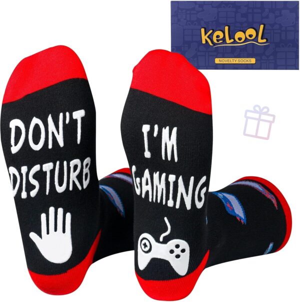 Do Not Disturb I'm Gaming Socks,Boy Gifts Ideas,Men Gifts For Christmas,Funny Gamer Socks Gifts for Men,Him,Dad,Sons,TeenBoys