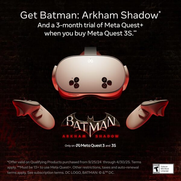 Meta Quest 3S 128GB — Get Batman: Arkham Shadow and a 3-Month Trial of Meta Quest+ Included — All-in-One Headset - Image 2