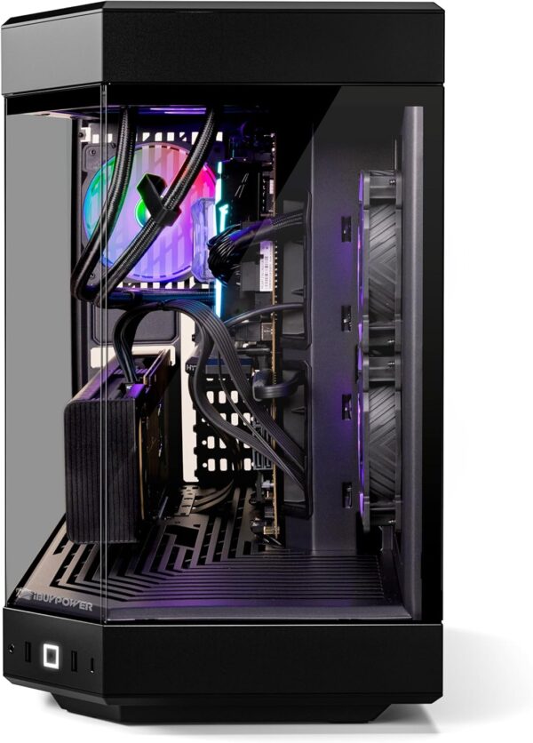 iBUYPOWER Y60 Black Gaming PC Computer Desktop Y60BA9N47TS03 (AMD Ryzen 9 7900X CPU, NVIDIA GeForce RTX 4070 Ti Super 16GB GPU, 32GB DDR5 RGB 5200MHz RAM, 2TB NVMe, WiFi Ready, Windows 11 Home) - Image 4