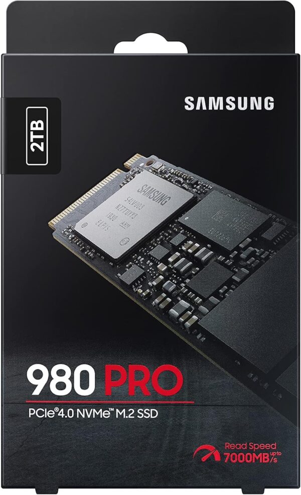 SAMSUNG 980 PRO SSD 2TB PCIe NVMe Gen 4 Gaming M.2 Internal Solid State Drive Memory Card , Maximum Speed, Thermal Control MZ-V8P2T0B/AM - Image 3