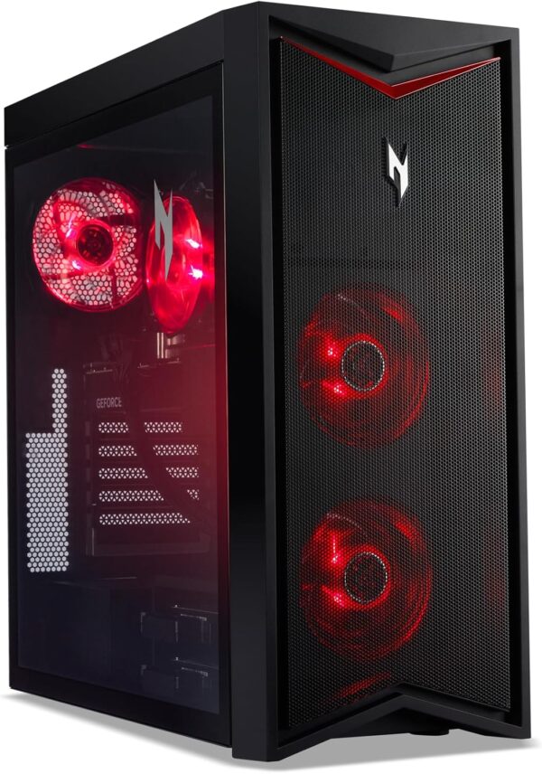 Acer Nitro 70 N70-130-UR13 Gaming Desktop | AMD Ryzen 9 7900 12-Core Processor | NVIDIA GeForce RTX 4070 | 32GB DDR5 4800MHz | 1TB PCIe Gen 4 SSD | Wi-Fi 6E | Windows 11 Home