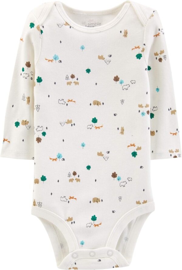 Simple Joys by Carter's Unisex Babies' Long-Sleeve Bodysuit - Image 2