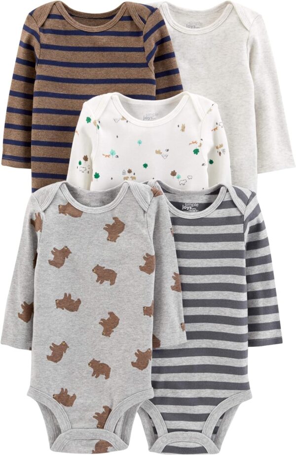 Simple Joys by Carter's Unisex Babies' Long-Sleeve Bodysuit