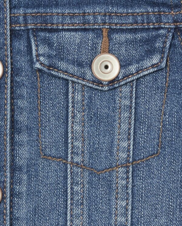 The Children's Place Girls' Basic Denim Jacket - Image 3