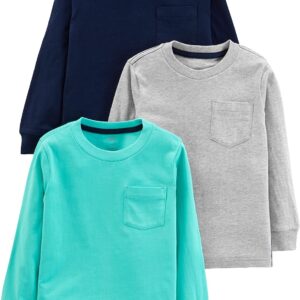 Simple Joys by Carter's Boys' 3-Pack Long Sleeve Shirts