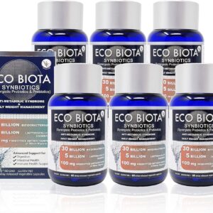 Vision Smart Center Probiotics Supplement 35 Billion CFU, Unique Blackcurrant Anthocyanin Prebiotics for Digestive Health, Stomach Acid Resistant Technology, 60 Capsules (6)